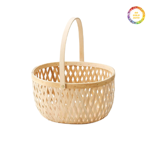 Cesta de bambú tejida resistente para almacenamiento, ligera y duradera, práctica y asequible para organizar artículos alrededor de su hogar - Product Image 5