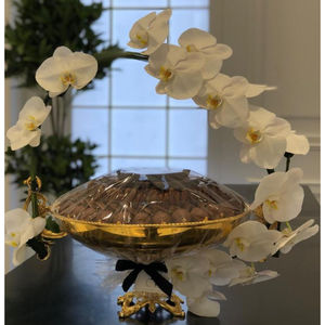 Plateaux de chocolat décoratifs standard maison vaisselle décoration de Table support sucré bol en métal argenté de haute qualité pour mariage - Product Image 4