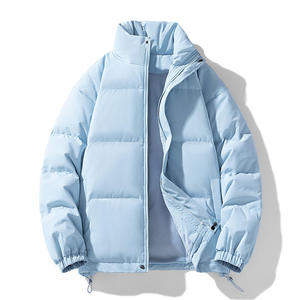Chaqueta acolchada de algodón ligera, ropa de moda personalizada al por mayor, chaqueta acolchada de burbujas transpirable e impermeable con cremallera para hombre - Product Image 5
