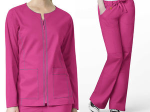 Uniformes Médicos Unisex Ecológicos de Poliéster y Spandex - Conjuntos de Uniformes de Enfermería con Cuello en V, Color y Logotipo Personalizables para Uso Hospitalario - Product Image 5