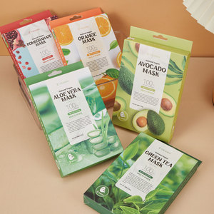 Nhãn hiệu riêng 25ml lựu thảo dược Mặt nạ dưỡng ẩm làm săn chắc nhẹ nhàng 5 Gói giải pháp chăm sóc da hoàn chỉnh cho làn da nhạy cảm - Product Image 3