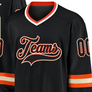 Jersey de Hockey sobre Hielo Personalizado de Alta Calidad, 100% Poliéster, Transpirable, de Secado Rápido, con Logotipo Personalizado, Talla Personalizada, Ligero, para Hombre - Product Image 5