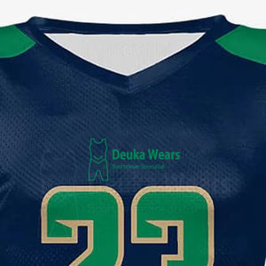 Nuevo Diseño de Camiseta de Fútbol Americano de Manga Corta con Estampado Personalizado con Nombre/Número de Equipo, Ropa de Entrenamiento, con Tela 100% Poliéster - Product Image 5