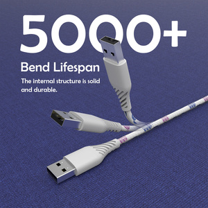 PVC áo khoác cao cấp cho USB C Cáp dữ liệu cho iOS Thiết bị tương thích iPhone Máy tính di động - Product Image 5