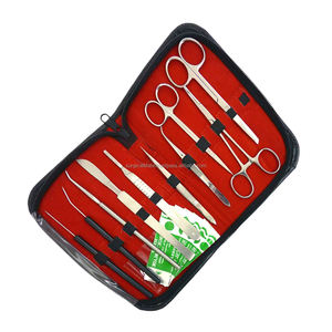 Kit de disección veterinaria para cirugía menor, fuente de alimentación Manual de acero inoxidable, instrumentos quirúrgicos, estuche básico para herramientas quirúrgicas - Product Image 3