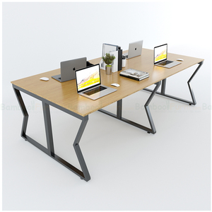 BFMB012-Minimalist 4-Piece MBamboo Cluster Workstation 240x120cm ต้องประกอบเอง - Product Image 1