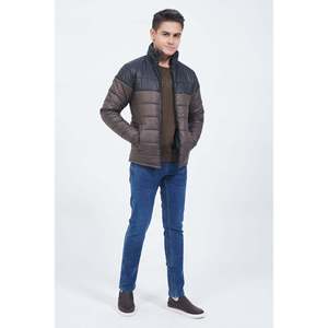 Mens ACHILLE Puffer Parka Winter <b>Jacket</b> Hooded with Zipper Closure Waterproof Decorated Print Polyester Cotton Filling Material - Product Image 2