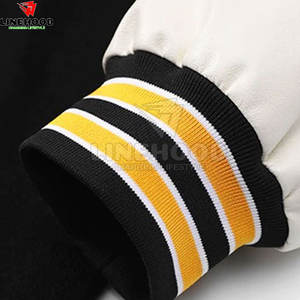 Veste pour homme avec logo personnalisé de qualité supérieure Style Letterman à la mode avec col montant et manches longues - Product Image 4