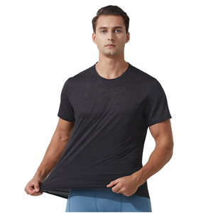T-shirt pour homme à manches courtes et col en V en maille - Product Image 2