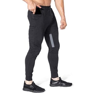 Ropa de calle transpirable Personalizada para hombre Pantalones de chándal ajustados Ropa deportiva elegante para hombre Pantalones de chándal ajustados con bolsillos con cremallera - Product Image 2