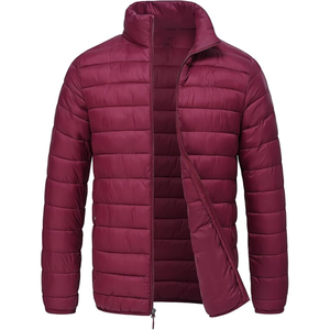 Nouvelle arrivée Veste d'extérieur personnalisée pour hommes Bomber d'hiver court et épais à capuche Blouson d'extérieur brillant pour hommes - Product Image 4