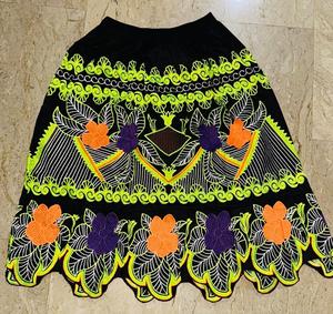 Women Casual Solid Punk Style <b>Ruffle</b> Mini Embroidered <b>Skirt</b> High Quality Natural Waistline Ball Gown Flowy One-Shoulder - Product Image 1