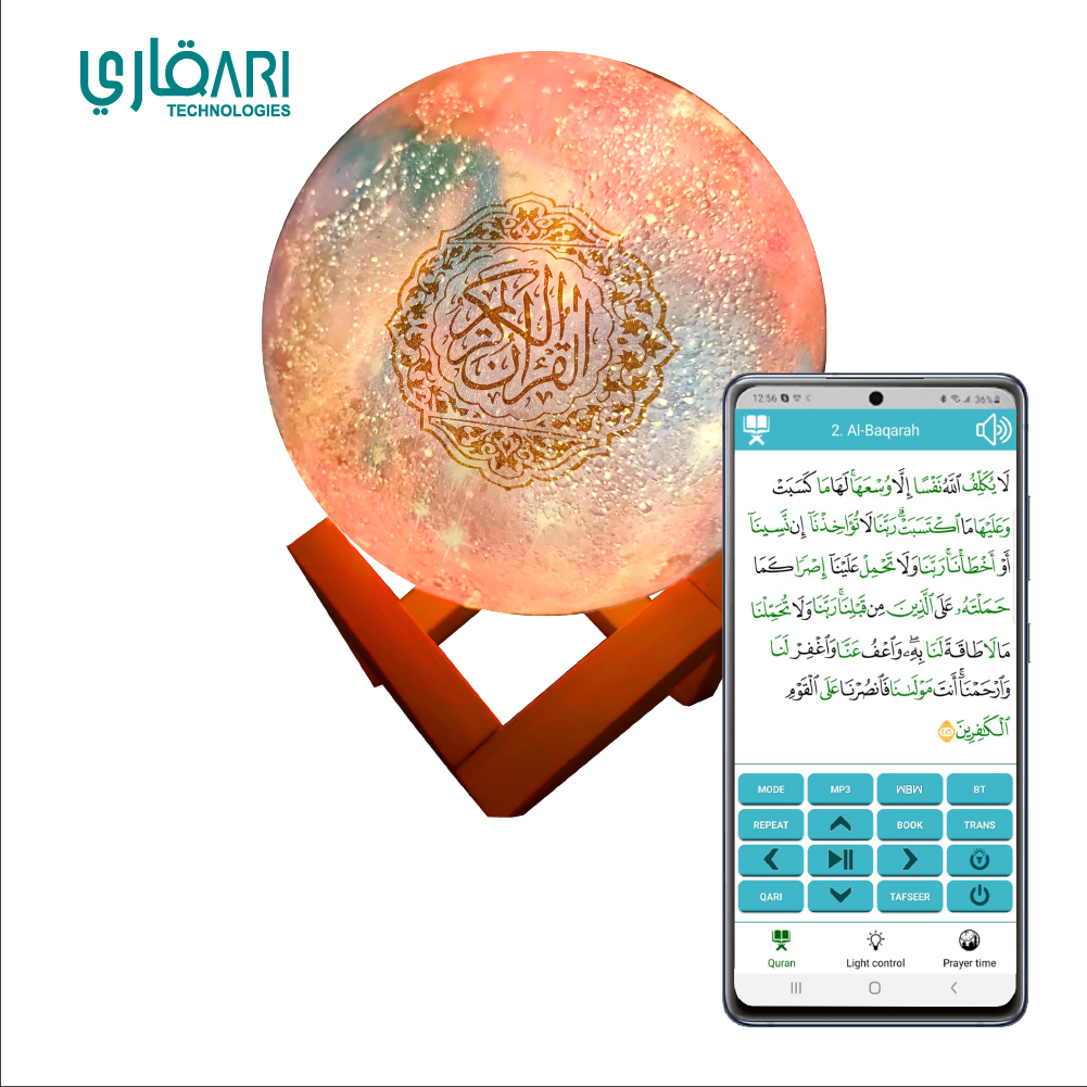 Galaxy moon lamp quran speaker с управлением quran moon lamp led ночник Android IOS