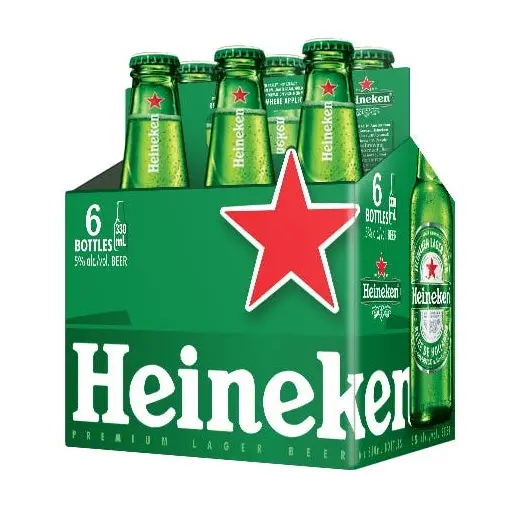 Hochwertige Heineken Premium größere Bierflaschen 6 × 330 ml zu verkaufen zu niedrigem Preis