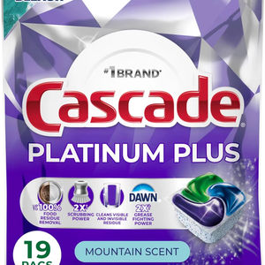 Cápsulas para Lavavajillas Cascade Platinum Plus, Detergente para Lavavajillas, Jabón para Platos, Aroma a Montaña, 19 Unidades - Product Image 3