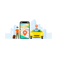 Application mobile de taxi en marque blanche, 20 ans d'expérience avec options de personnalisation de la marque et design UI/UX pour les taxis professionnels