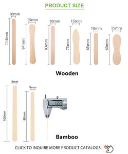 Çevre dostu biyobozunur ahşap dondurma çubukları tek kullanımlık Popsicle karıştırma çubukları - Product Image 3