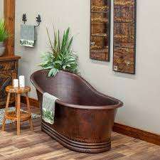 Bañera de cobre rectangular moderna ecológica de fábrica directa con acabado mate para hoteles y baños Bañera de metal de gran venta - Product Image 4