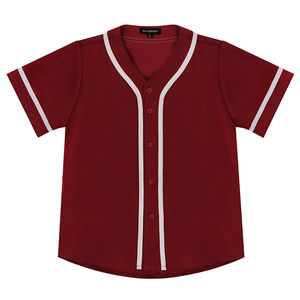 Uniforme de baseball en vedette Fitness Training Uniforme de baseball de couleur claire à col en V pour hommes Uniforme de baseball pour hommes - Product Image 1