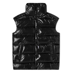 Top Tending 100% Nylon brillante burbuja tela Puffer chalecos ligero personalizado impreso Logo hombres sin mangas deportes chalecos acolchados - Product Image 2