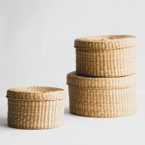 Seagrass box for desk organizer accessories good price natural weave <b>sea</b> <b>grass</b> boxes organizers - Product Image 4