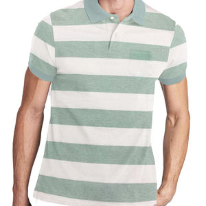 เสื้อโปโลของผู้ชายเสื้อโปโลผ้าคอตตอนพิมพ์ลายปักโลโก้กำหนดเองแห้งเร็วเสื้อยืดกอล์ฟแบบกำหนดเอง - Product Image 4