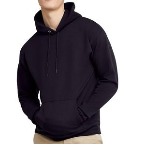 Sweat à capuche en molleton de coton surdimensionné pour adultes personnalisé Streetwear imprimé vêtements de sport solides épaule tombante automne porter respirant - Product Image 1