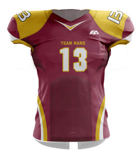 Maillot de Football Américain Personnalisé Polyester Spandex Entraînement Top Numéro Motif Image Logo Couleur Personnalisée Pack Pcs quantité minimale de commande S'applique - Product Image 1