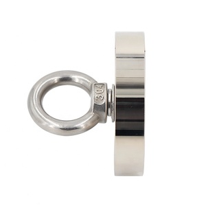 Imán <span class=keywords><strong>de</strong></span> pesca <span class=keywords><strong>de</strong></span> <span class=keywords><strong>neodimio</strong></span> <span class=keywords><strong>redondo</strong></span> superfuerte con perno ocular, 300KG, 660 libras, N35, D94mm - Product Image 4
