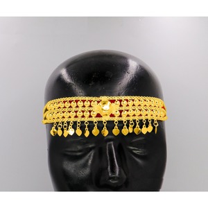 MIJ Vintage Alloy French style damdi tika bridal tika Wholesale Luxury Hair Accessories ladies fashion Forehead Hair Accessory - Product Image 5