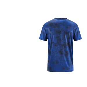<b>Mens</b> Blue Quick Dry 100% Cotton Sporty Fitness <b>T</b>-<b>Shirt</b> Breathable Knitted O Neck Training Top Gym Workout Running Activewear - Product Image 1