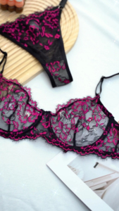 Trendy Women Floral Lace 3/4 <b>Cup</b> Spandex/Cotton <b>Bra</b> Panty Set Wireless Breathable Comfortable Lingerie Underwear Sexy Intimates - Product Image 6