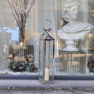 โคมไฟสเตนเลสสตีลทรงสี่เหลี่ยมทำด้วยมือทำจากโลหะ304สำหรับตกแต่งบ้านและสวนใน2025คริสต์มาส - Product Image 3