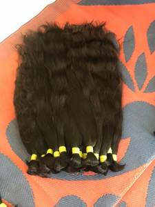 Extensiones de cabello humano crudo Virgen sin procesar del templo del sur de la India Cabello virgen natural a granel de cabello crudo - Product Image 4