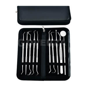 Kit de Examen Dental Portátil de 10 Piezas, Espejo Dental de Acero Inoxidable, Sonda, Raspador, Instrumentos para el Cuidado Dental - Product Image 3