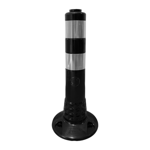Delimitador de TPE de 45 x 8 cm, Negro, con Enchufe, para una Guía de Estacionamiento Eficaz - Product Image 1