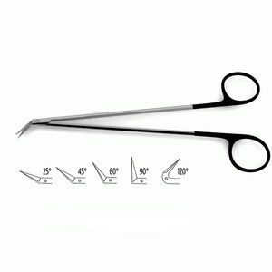 Tijeras Vasculares Manuales de Acero Inoxidable Antiácido, Instrumentos Quirúrgicos Curvos Afilados, Microcirugía, Disección, Logotipo Personalizado - Product Image 6