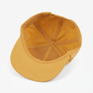 Casquette Snapback 6 Panneaux en Toile Polyester Vintage avec Logo Brodé Lettres Réglable Unisexe Chapeau Décontracté Jaune Moutarde Adulte - Product Image 4