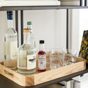 Plateau en bois avec poignée de trou Restaurant et hôtel bien meublé plateau en bois élégant de qualité pour servir dans les fêtes - Product Image 5
