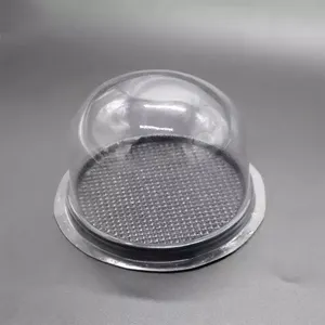 अनुकूलित डिस्पोजेबल स्पष्ट दौर मिनी मिठाई पालतू केक गुंबद प्लास्टिक पैकेजिंग बॉक्स