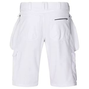 Short décontracté multi-poches à taille élastique en toile pour hommes - Product Image 6