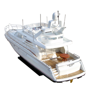 Principessa 60 modello di nave da crociera in legno regalo nautico per la decorazione della casa tecnica di cedro dipinto a mano elegante decorazione - Product Image 6