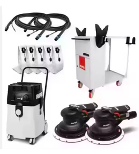 Nouvelle ponceuse orbitale pneumatique à paume S245EPL/EP2CASE/3 de 3 mm, pack double, outils de travail efficaces - Product Image 1