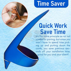 Stainless Steel Hair Braiding Pliers for <b>Dreadlocks</b> <b>Wig</b> Installation Durable Braid Tool with Parting Sectioning Rings - Product Image 6