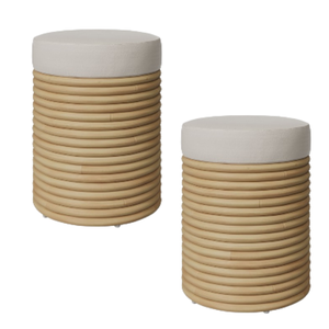 Hot Selling Macaron <b>Stool</b> With Comfortable Cushion Home Outdoor and Indoor Furniture With Round Shape for SALE - Product Image 5