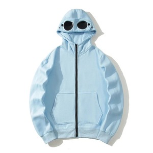 Mujeres de gran tamaño Zip Up Hoodies Baggy Loose Hooded Zipper Color sólido Sudadera Abrigo Teen Girl Fleece Y2K Chaqueta con bolsillos - Product Image 3