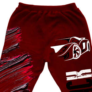 กางเกงจ็อกเกอร์ผ้าฟอกกรดสำหรับผู้ชายมีโลโก้ปักลาย - Product Image 5