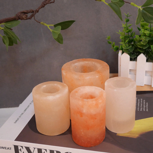 Lámpara de Sal Rosa del Himalaya de Varios Tamaños, Tallada Naturalmente con Técnica Refinada, en Forma de Vaso de Chupito, con Bolsa de Transporte del Fabricante - Product Image 2
