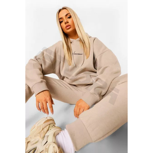 high quality custom logo two piece suit solid color <b>plain</b> <b>tracksuit</b> hoodie men sweatsuit set soft autumn active stylefitgo - Product Image 4