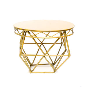 Support de service de gâteau en métal tendance design fait main pour la décoration de fête support de gâteau de couleur or de forme ronde en métal pour événement de mariage - Product Image 3